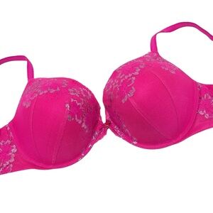 VICTORIA'S SECRET Body by Victoria Push-up Fuchsia Pink Underwire bra 38DD/38E